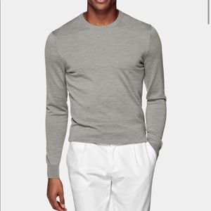 suitsupply light grey crewneck